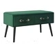 Пейка с чекмеджета, 80 см, зелено кадифе