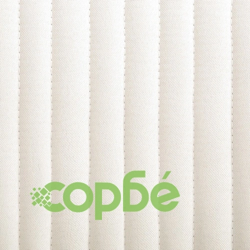 Трапезни столове, 4 бр, кремави, текстил ➤ топ цена ➤ sorbe.bg