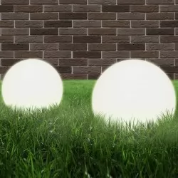 Градински сфери за LED лампи, 4 бр, 20 см, PMMA