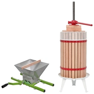 Преса за плодове и вино + дробилка, комплект от 2 части