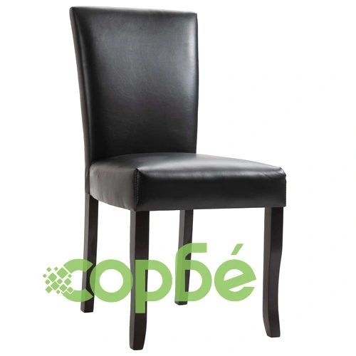 277159  Dining Chairs 6 pcs Black Faux Leather (3x249039) ➤ топ цена ➤ sorbe.bg