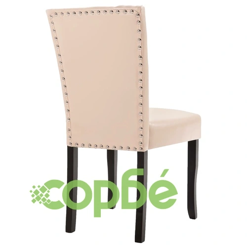 277163  Dining Chairs 6 pcs Cream Faux Leather (3x249041) ➤ топ цена ➤ sorbe.bg