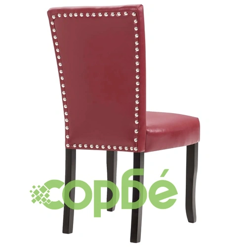 277165  Dining Chairs 6 pcs Wine Red Faux Leather (3x249042) ➤ топ цена ➤ sorbe.bg