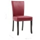 277165  Dining Chairs 6 pcs Wine Red Faux Leather (3x249042)