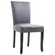 277169  Dining Chairs 6 pcs Grey Faux Suede Leather (3x249044)