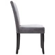 277169  Dining Chairs 6 pcs Grey Faux Suede Leather (3x249044)