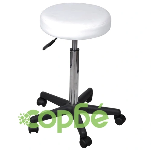 Офис табуретки, 2 бр, бели, 35,5x84 см, изкуствена кожа ➤ топ цена ➤ sorbe.bg