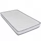 Легло с матрак от мемори пяна, светлосиво, плат, 90x200 см