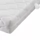 Легло с матрак, тъмносиво, плат, 180x200 см