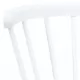Трапезни столове, 6 бр, бяло и светло дърво, каучук масив