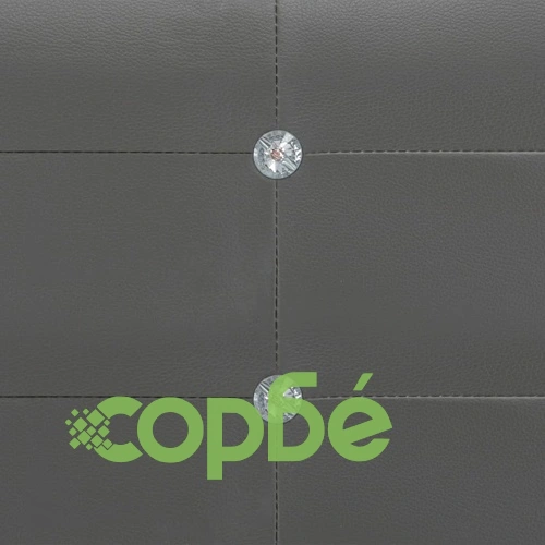 Легло с мемори матрак, сиво, изкуствена кожа, 180x200 см ➤ топ цена ➤ sorbe.bg