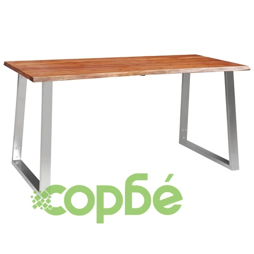 Трапезен комплект, 3 части, акация масив, кафяв ➤ топ цена ➤ sorbe.bg