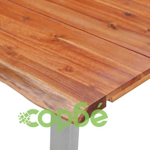 Трапезен комплект, 3 части, акация масив, кафяв ➤ топ цена ➤ sorbe.bg