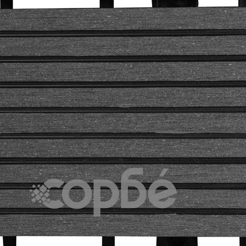 22 бр декинг плочки, 30x30 см, 2 кв.м., WPC, сиви ➤ топ цена ➤ sorbe.bg