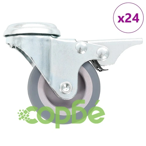 24 бр въртящи се колела с отвори за болт, 50 мм ➤ топ цена ➤ sorbe.bg