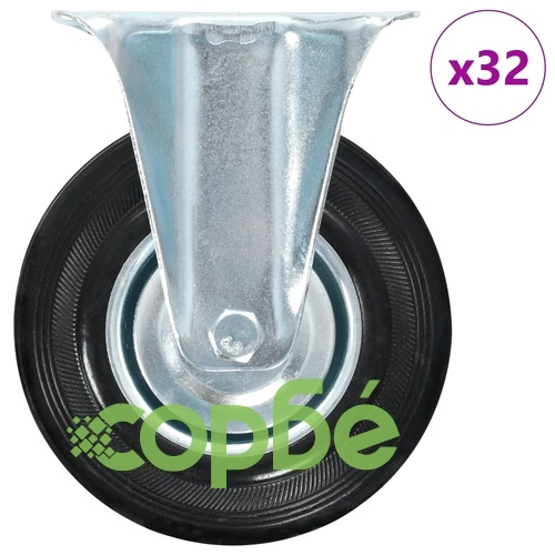 32 бр фиксирани колела, 125 мм ➤ топ цена ➤ sorbe.bg