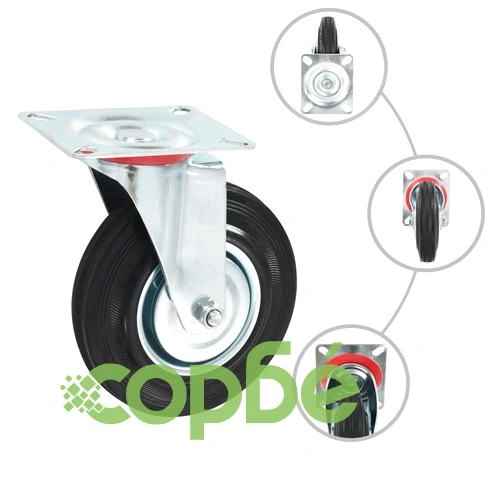 24 бр въртящи се колела, 125 мм ➤ топ цена ➤ sorbe.bg