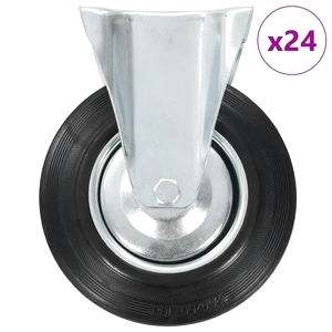 24 бр фиксирани колела, 200 мм