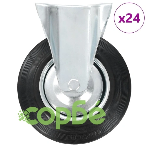 24 бр фиксирани колела, 200 мм ➤ топ цена ➤ sorbe.bg