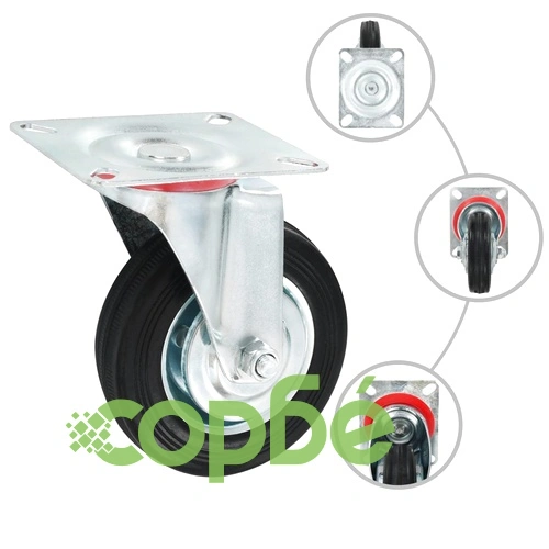 24 бр въртящи се колела, 100 мм ➤ топ цена ➤ sorbe.bg