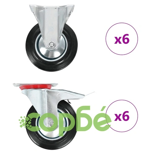 12 бр колела, 160 мм ➤ топ цена ➤ sorbe.bg