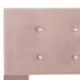 Легло с матрак, розово, кадифе, 120x200 см