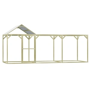 Клетка за пилета, 4,5x1,5x2 м, импрегниран бор