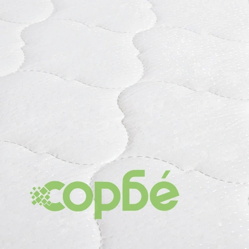 Легло с LED и матрак от мемори пяна, зелено, плат, 160x200 cм ➤ топ цена ➤ sorbe.bg
