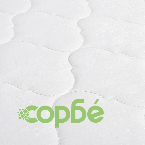 Легло с LED и матрак от мемори пяна, таупе, плат, 140x200 см ➤ топ цена ➤ sorbe.bg