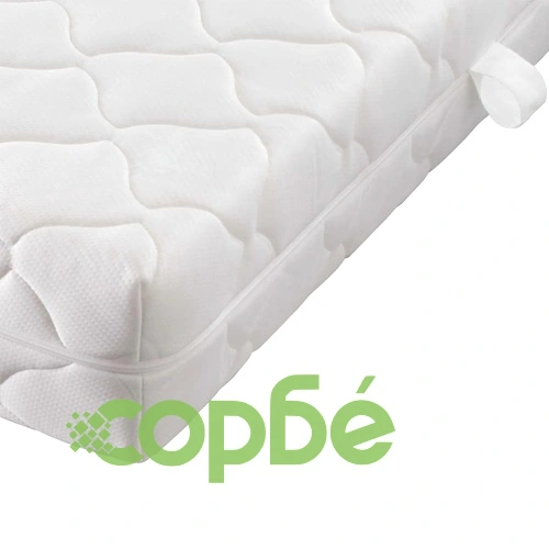 Легло с LED и матрак, светлосиво, плат, 180x200 см ➤ топ цена ➤ sorbe.bg