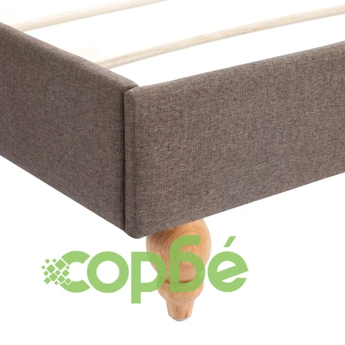 Легло с LED и матрак, таупе, плат, 160x200 cм ➤ топ цена ➤ sorbe.bg