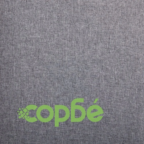 Трапезни столове, 6 бр, светлосиви, текстил ➤ топ цена ➤ sorbe.bg