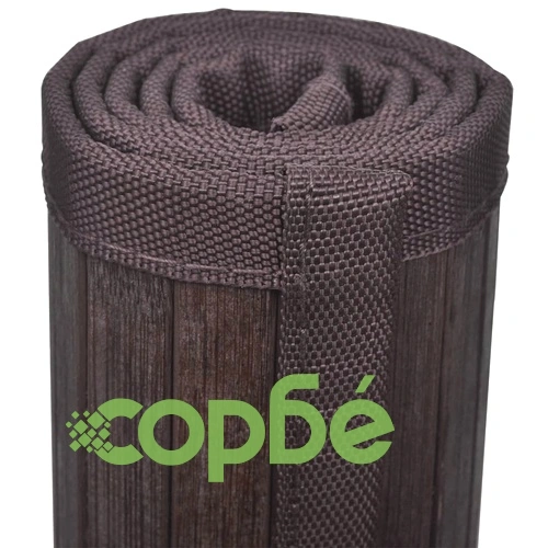 Бамбукови постелки за баня, 4 бр, 60x90 см, тъмнокафяви ➤ топ цена ➤ sorbe.bg