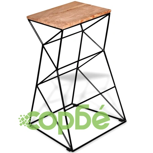 Бар табуретки, 2 бр, мангово дърво масив ➤ топ цена ➤ sorbe.bg