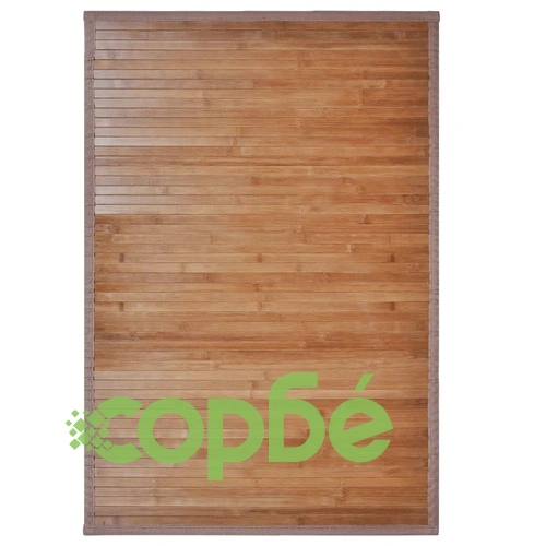 Бамбукови постелки за баня, 2 бр, 60x90 см, кафяви ➤ топ цена ➤ sorbe.bg