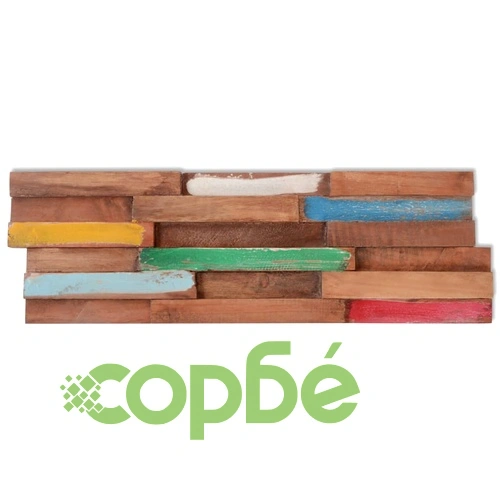 Стенни облицовъчни панели, 20 бр, тик, 2 м² ➤ топ цена ➤ sorbe.bg