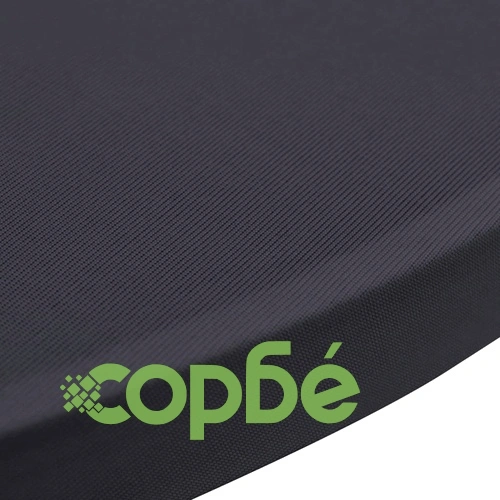 Покривки за маси, еластични, 4 бр, 60 см, антрацитно черно ➤ топ цена ➤ sorbe.bg