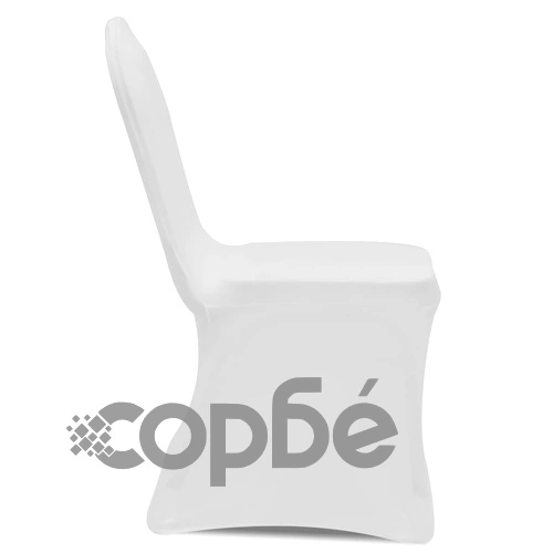 Калъфи за столове, разтегателни, бели, 12 бр ➤ топ цена ➤ sorbe.bg