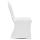Калъфи за столове, разтегателни, бели, 12 бр