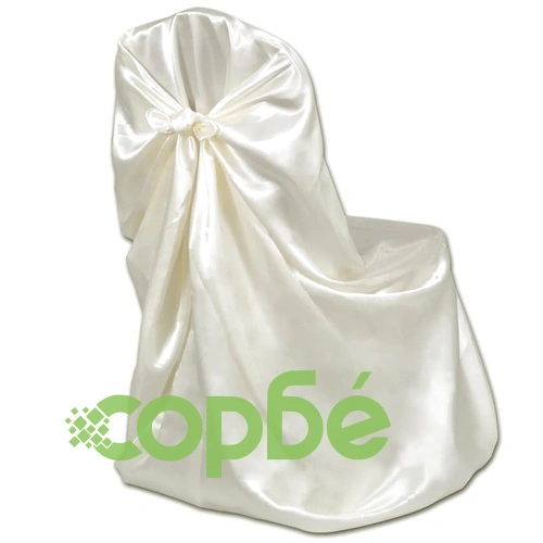 Сватбени калъфи за столове, 12 бр, кремави ➤ топ цена ➤ sorbe.bg