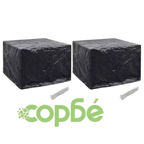 Покривала за градински мебели 2 бр 8 капси 122x112x98 см ➤ топ цена ➤ sorbe.bg