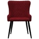 Трапезни столове, 6 бр, червени, кадифе