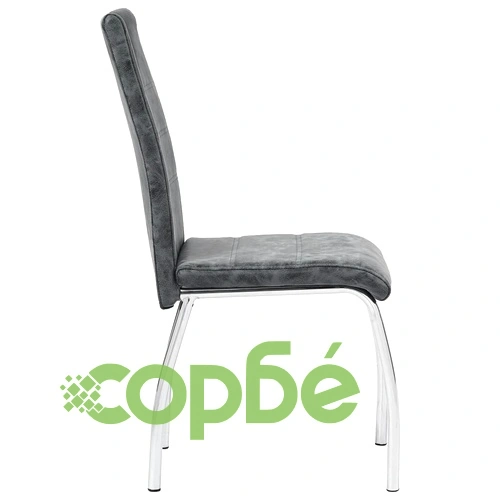 Трапезни столове, 6 бр, черни, изкуствена кожа ➤ топ цена ➤ sorbe.bg