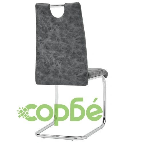 Трапезни столове, 6 бр, черни, изкуствена кожа ➤ топ цена ➤ sorbe.bg