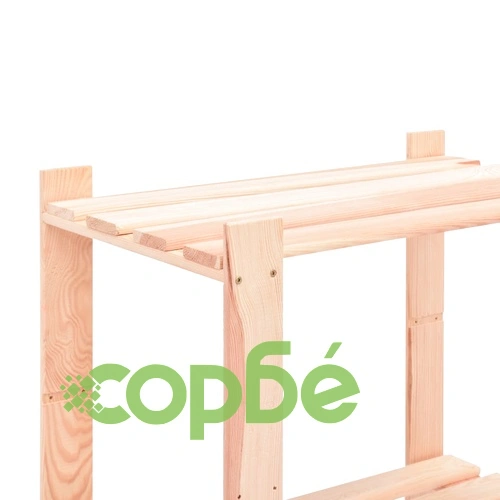 5-етажни стелажи, 2 бр, 80x38x170 см, бор масив, 250 кг ➤ топ цена ➤ sorbe.bg