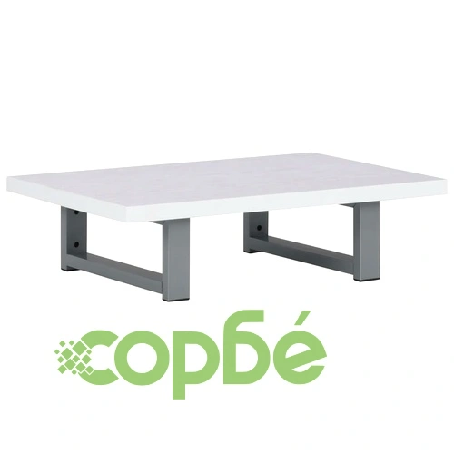 Комплект мебели за баня от две части, керамика, бял ➤ топ цена ➤ sorbe.bg