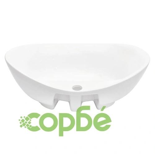 Комплект мебели за баня от три части, керамика, дъб ➤ топ цена ➤ sorbe.bg