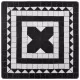 Бистро комплект мозайка 3 части керамика черно и бяло