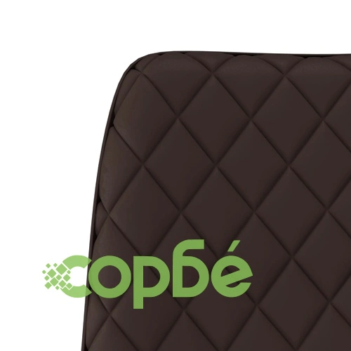 Трапезни столове, 6 бр, кафяви, изкуствена кожа ➤ топ цена ➤ sorbe.bg