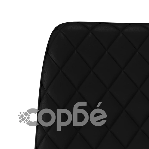 Трапезни столове, 6 бр, черни, изкуствена кожа ➤ топ цена ➤ sorbe.bg